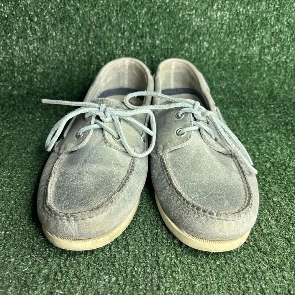 Timberland Classic 2-Eye Boat Leather Casual Deck Shoe Sea Foam Green Mens 10.5